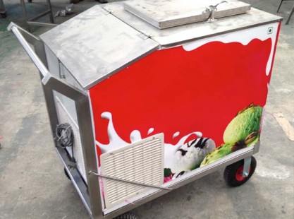 Ice Cream Push Cart Battery Operated