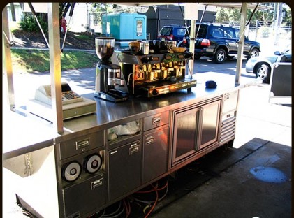 Large Coffee Cart : Full Of Beans Rear