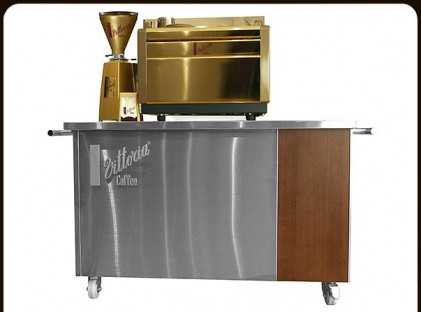 Small Coffee Cart ;Vittoria Coffee Front