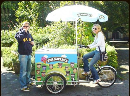 Ice Cream Cart:Bike Ben & Jerrys