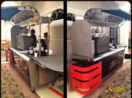 Large Coffee Cart : X-Line (on-site 2)