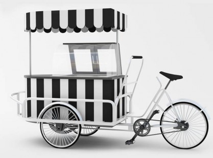 Gelato Cart C - Bicycle - 6 Tray 