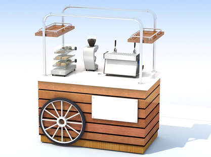 Timber Coffee Trolley