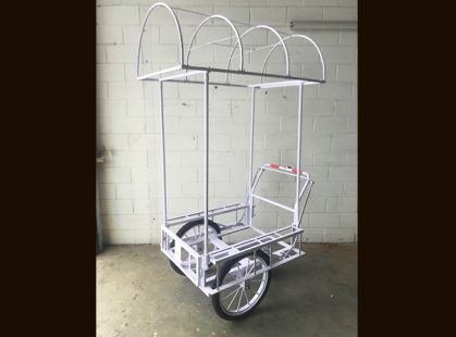 Mobile Push Cart Dome Canopy