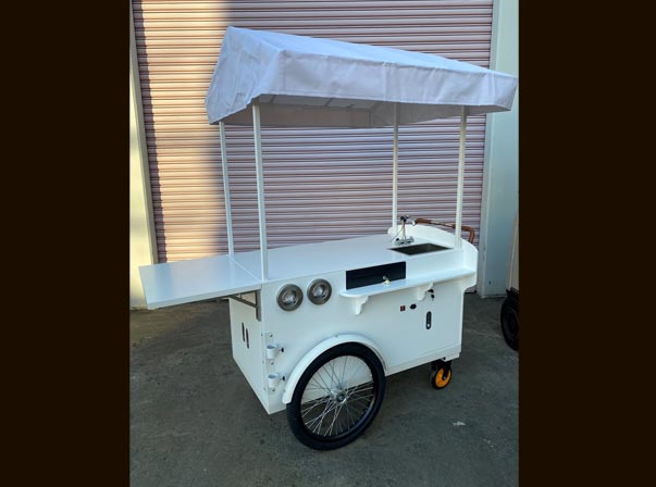 Small Timber Coffee Cart